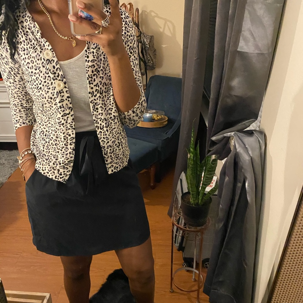 Animal print cardigan